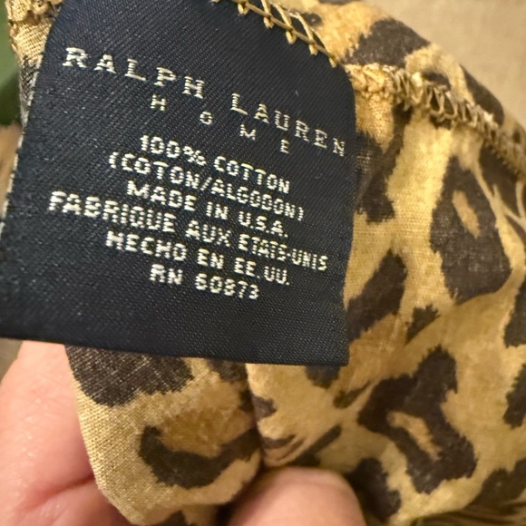 Ralph Lauren Tan and Brown Leopard Standard pillowcase only 1!!! - Picture 3 of 4
